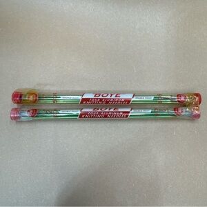 New Boye Green Aluminum Double Point Knitting Needle Sets (2), Sizes 1 And 2